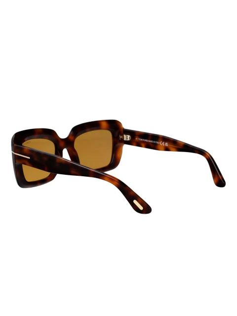 TOM FORD Eyewear Leila square-frame sunglasses - Brown