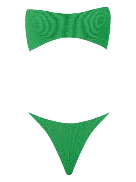 Hunza G Tyler contrast-trim bikini - Green - zdjęcie produktu nr 1