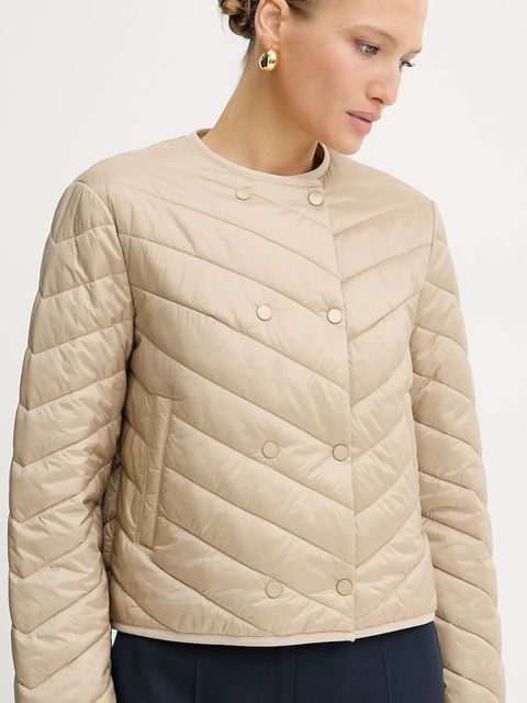 BOSS kurtka kolor beżowy przejściowa 50543249