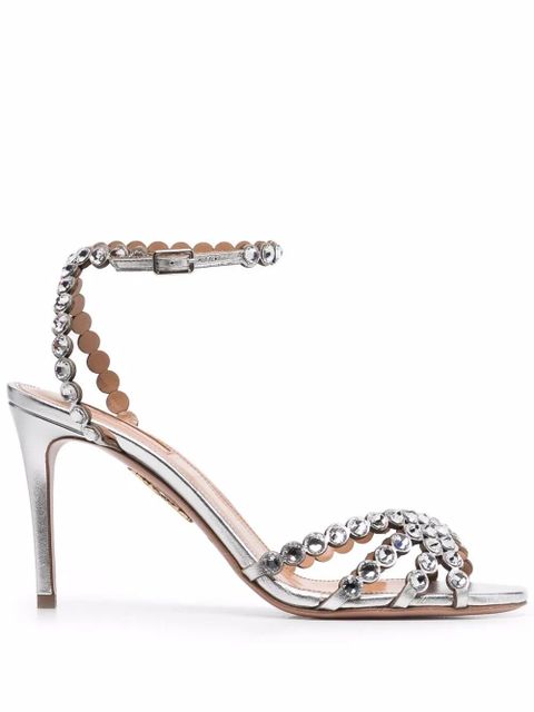 Aquazzura Tequila 85mm sandals - Silver - zdjęcie produktu nr 1