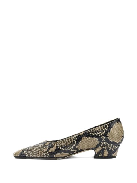 Aeyde snake print heeled pumps - Neutrals