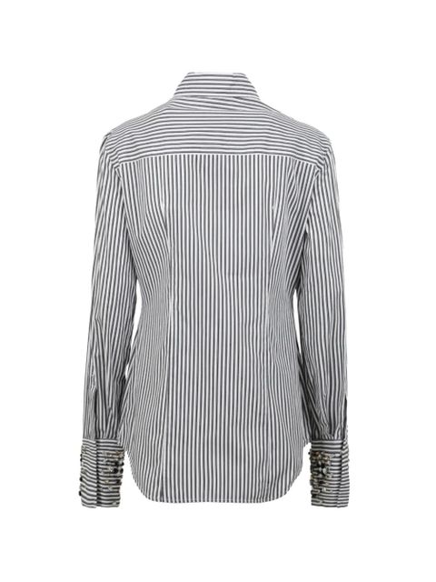 Sportmax striped embellished shirt - White - zdjęcie produktu nr 2