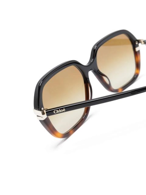 Chloé Eyewear West tortoiseshell square-frame sunglasses - Brown