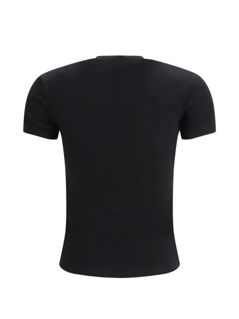 Off-White ribbed T-shirt - Black - zdjęcie produktu nr 1