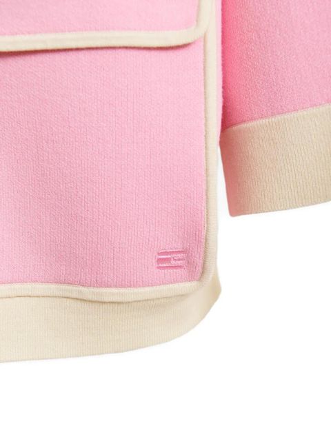 Essentiel Antwerp Jugly flower-button cardigan - Pink