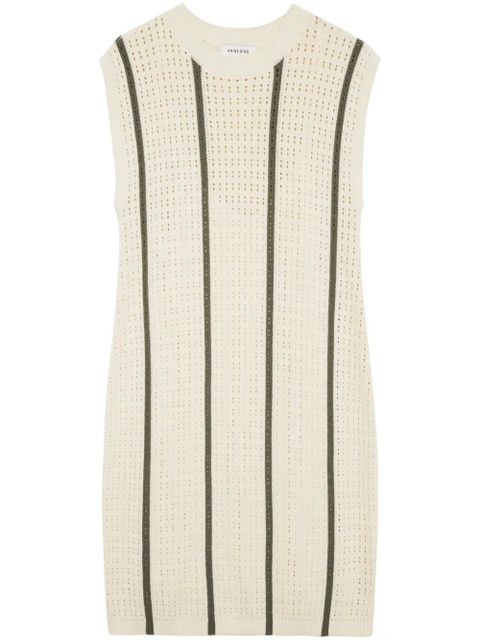 ANINE BING Lanie open-knit minidress - Neutrals - zdjęcie produktu nr 1