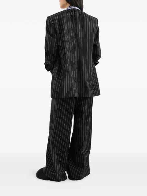 Dolce & Gabbana striped buttoned blazer - Black