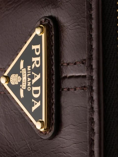 Prada leather pouch - Brown