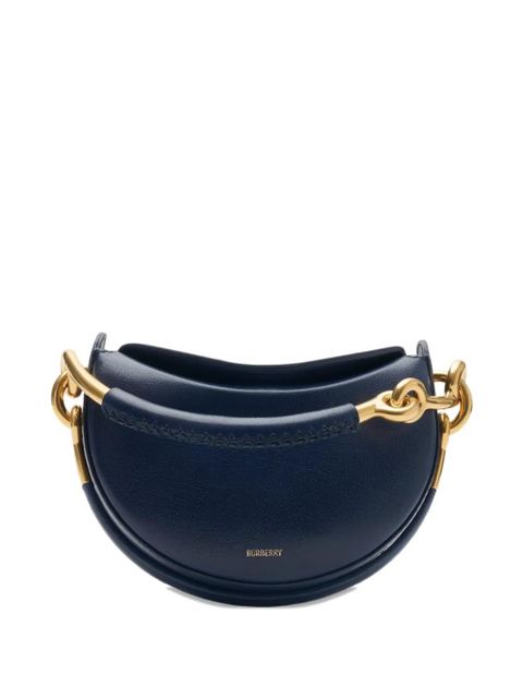 Burberry leather half-moon clutch - Blue