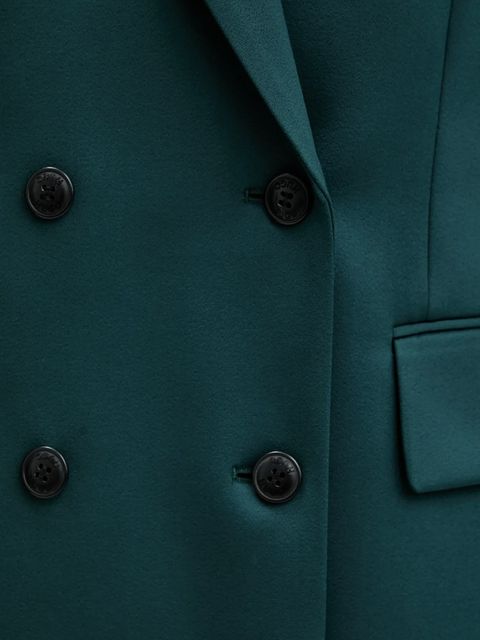 HUGO marynarka kolor zielony dwurzędowa gładka 50547643