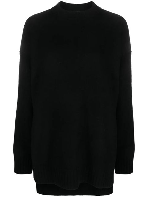 Jil Sander long-sleeve crew-neck wool jumper - Black - zdjęcie produktu nr 1