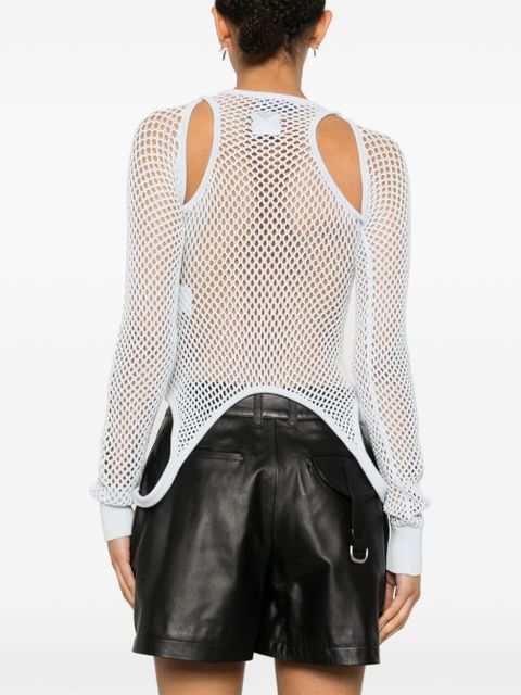 Off-White Racerback panelled top - Neutrals