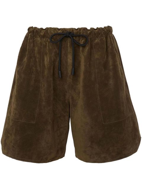 JW Anderson drawstring leather shorts - Green - zdjęcie produktu nr 1