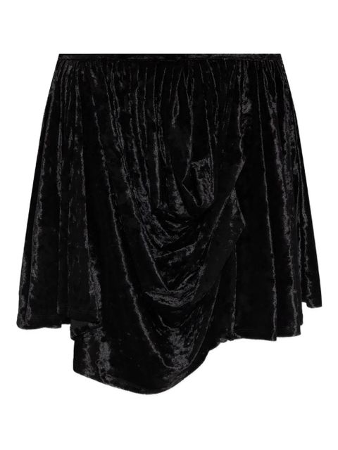 GANNI draped mini skirt - Black - zdjęcie produktu nr 1