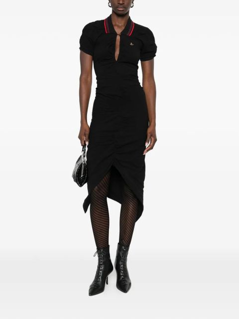 Vivienne Westwood Pulling ruffled midi dress - Black