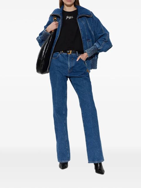 Balmain zip-up denim jacket - Blue - zdjęcie produktu nr 2