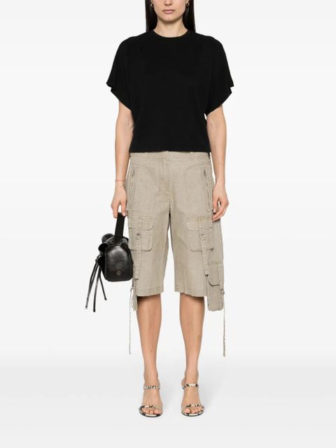 MARANT ÉTOILE Kyanza linen T-shirt - Black - zdjęcie produktu nr 2