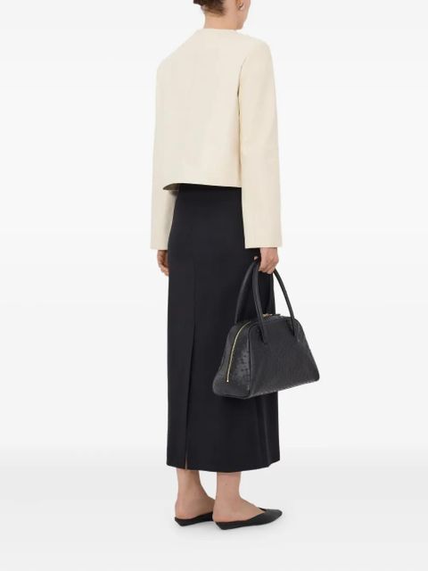 LouLou de Saison Raho button leather jacket - White