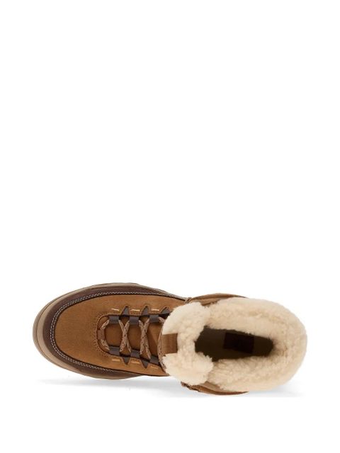 UGG shearling-trim suede boots - Brown