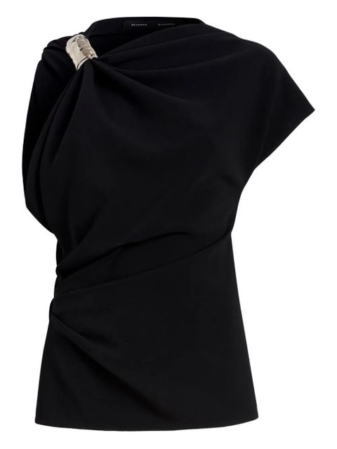 Proenza Schouler draped embellished top - Black - zdjęcie produktu nr 1