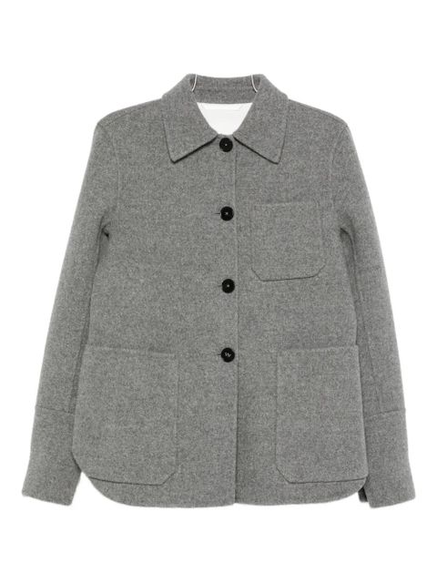 Jil Sander patch-pocket button-front jacket - Grey - zdjęcie produktu nr 1