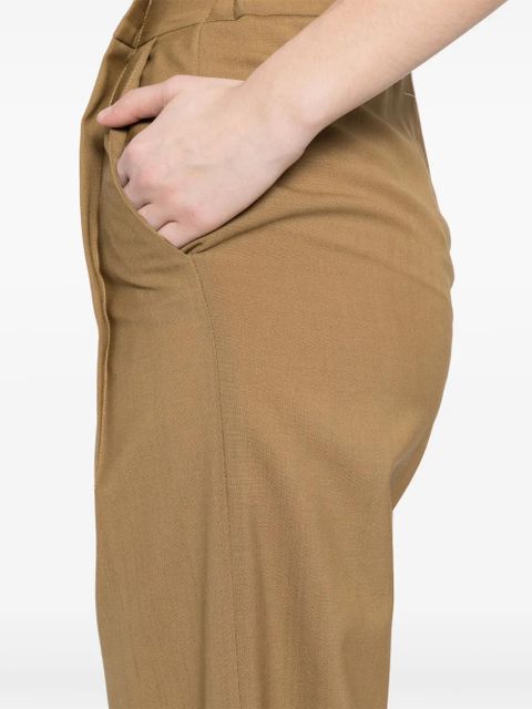 MM6 Maison Margiela pleat-detailing trousers - Brown - zdjęcie produktu nr 2