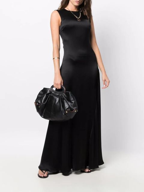 AMI Paris side-panel long dress - Black
