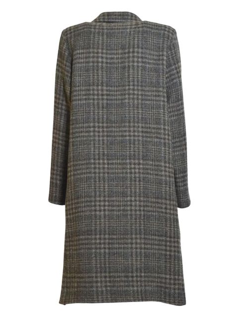 SOLOTRE check-pattern coat - Grey