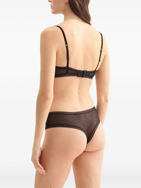 ERES lace triangle bra - Black