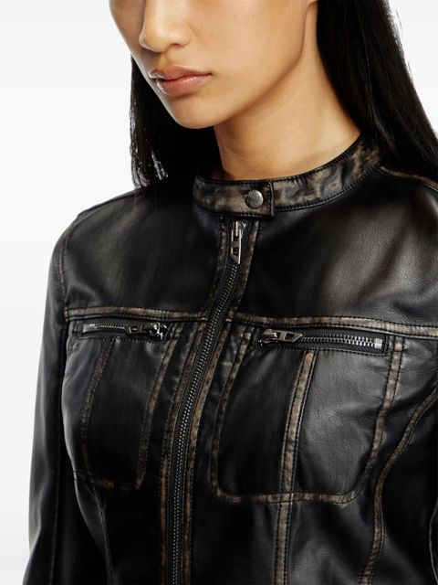 Diesel G-Lobe biker jacket - Black