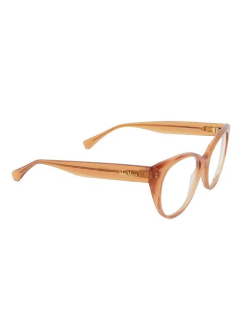 Max Mara Eyewear cat eye-frame glasses - Brown - zdjęcie produktu nr 2