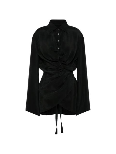 Maison Margiela wrap shirt - Black - zdjęcie produktu nr 1
