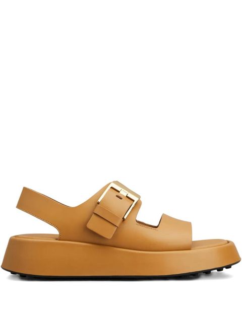 Tod's buckle-strap sandals - Brown - zdjęcie produktu nr 1