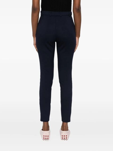 Gucci zip-detail wool trousers - Blue