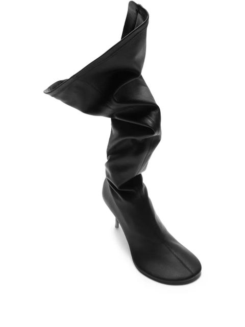 Acne Studios slouchy leather boots - Black