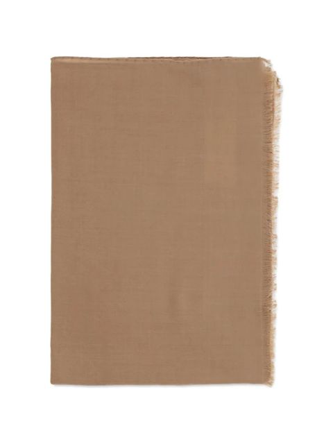 Max Mara fringed mazzinnia scarf - Brown - zdjęcie produktu nr 1