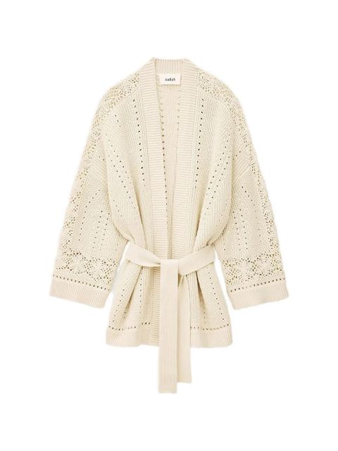 Ba&Sh Perine crochet belted cardigan - Neutrals - zdjęcie produktu nr 1