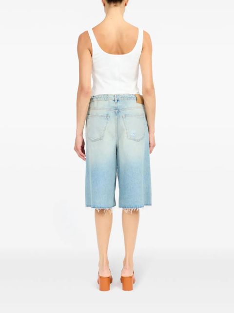 MM6 Maison Margiela logo-patch shorts - Blue - zdjęcie produktu nr 2