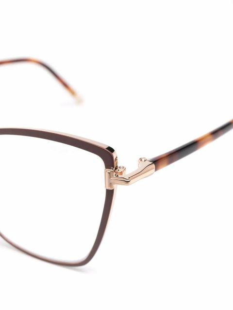 TOM FORD Eyewear tortoiseshell cat-eye glasses - Brown