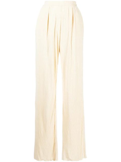 Simkhai plissé straight-leg trousers - Yellow - zdjęcie produktu nr 1