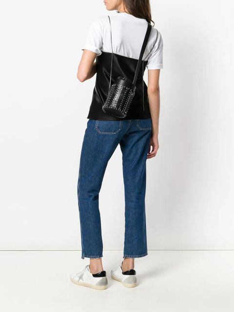 Rabanne mini-bucket tote bag - Black - zdjęcie produktu nr 2