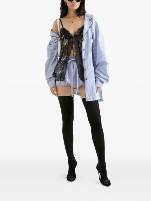 Dolce & Gabbana striped chest-pocket shirt - Blue - zdjęcie produktu nr 2