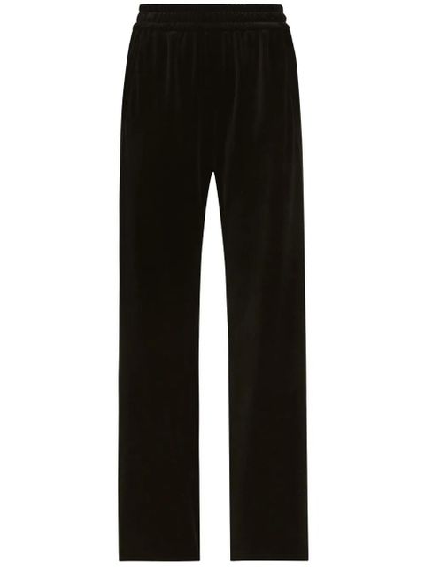 Dolce & Gabbana velvet elasticated trousers - Black - zdjęcie produktu nr 1