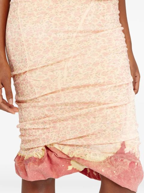 Diesel O-Pale ruffled skirt - Neutrals