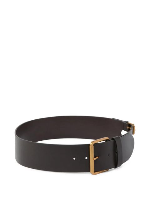 PINKO buckle leather belt - Brown - zdjęcie produktu nr 2