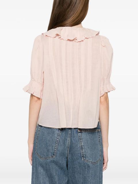 DÔEN Henri ruffled blouse - Pink