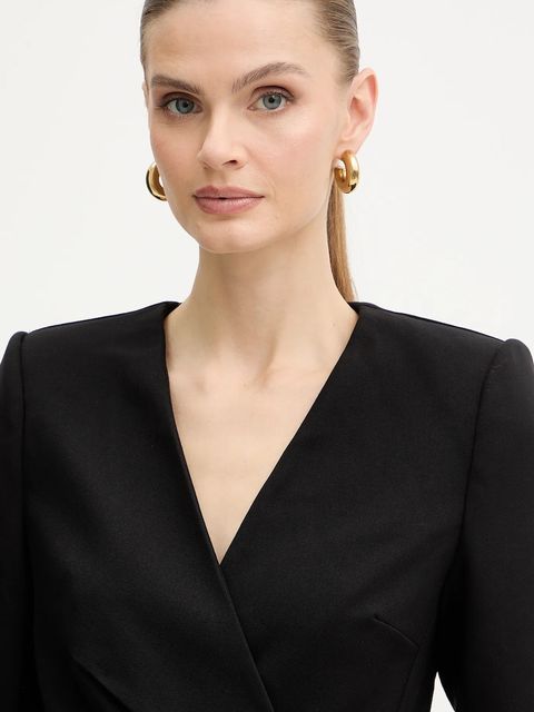 Morgan sukienka kolor czarny mini rozkloszowana RCLIF - zdjęcie produktu nr 2