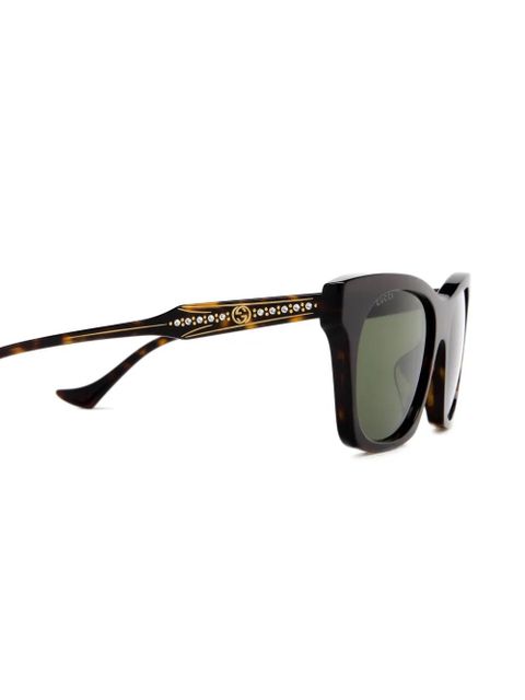 Gucci Eyewear rectangular-frame sunglasses - Brown