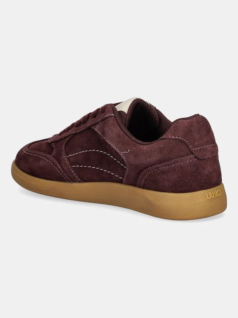 Liu Jo sneakersy zamszowe CONNOR 01 damskie kolor bordowy BF5069PX002S3805