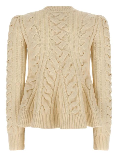 Alexander McQueen cable-knit sweater - Neutrals